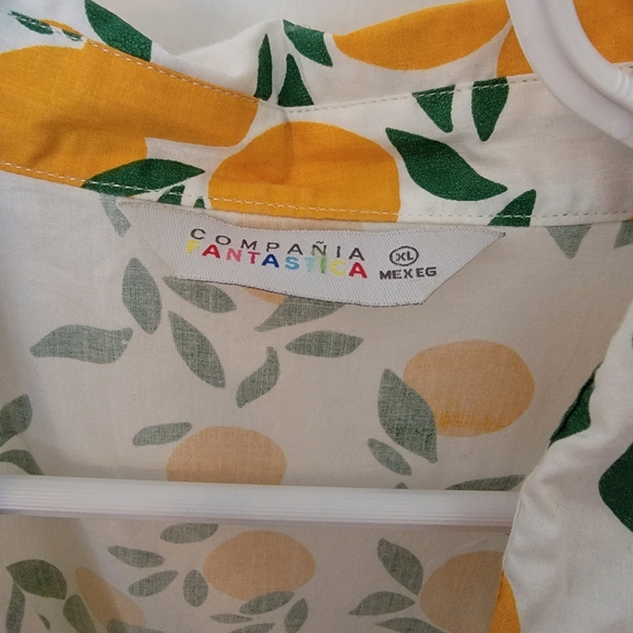 🍊 Orange Pattern Summer Dress - Picture 2 of 2